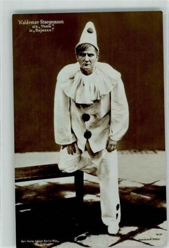 Wilmersdorf Staegemann/Stägemann als Tonio in Bajazzo Theater Schauspieler