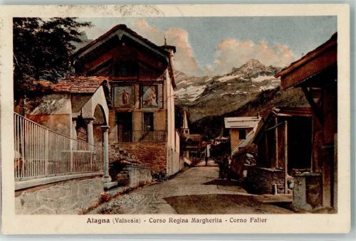 Alagna Valsesia 1931 Corso Regina Margherita