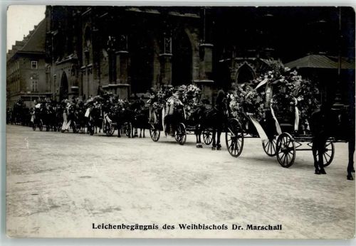 Wien Leichenbegräbnis des Weihbischofs Dr. Marschall Ort lt. Fotograf