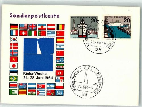 Kiel 1964 Kieler Woche 1964 Sonderstempel