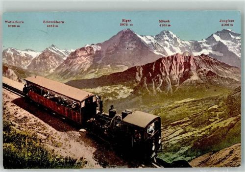 1910 Schynige Platte Bahn Eisenbahn