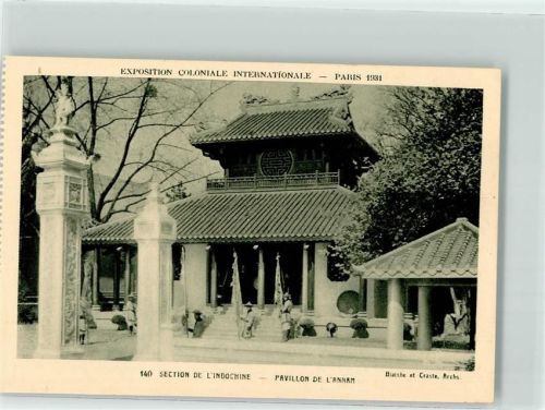 Paris Architekten Blanche et Craste Exposition Coloniale Internationale 1931 Nr 140 Pavillon de L'Annam