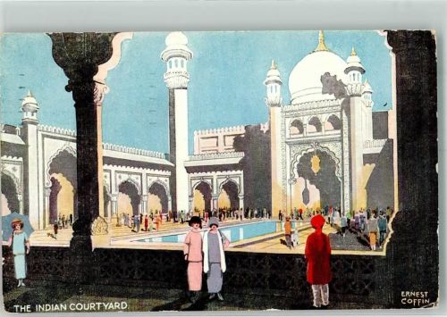 1924 sign. Coffin, Ernest The Indian Courtyard
