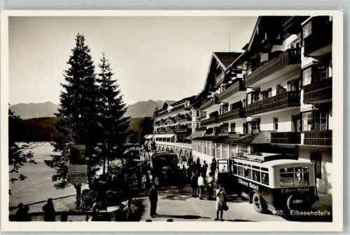 82491 W8104 Eibsee Foto AK Omnibus Hotel Eibsee
