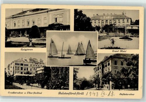 Balatonfüred Gyogyterem Grand Hotel Erzebet udvar a Tibor fürdövel