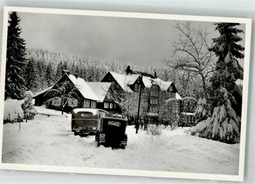 72270 W7292 Ruhestein Foto AK Winter Auto Omnibus