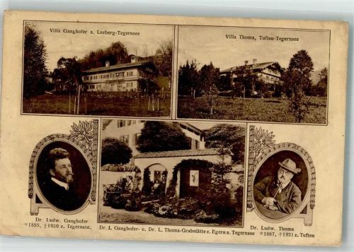 Egern 1927 Villa Ganghofer Villa Thoma Grabstätten Portrait
