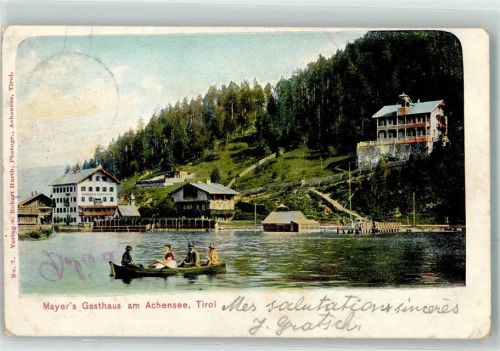 Achenkirch Mayer`s Gasthaus am Achensee Ruderboot