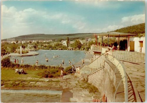 Erlenbach Schwimmbad Ort handschriftlich