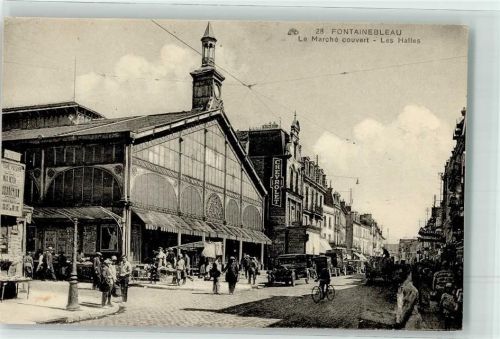 Fontainebleau la Marche couvert les Halles Oldtimer Fahrrad