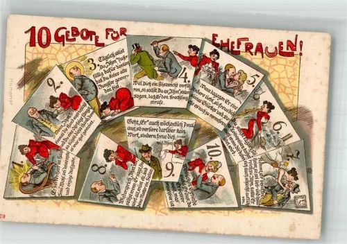 1900 10 Gebote für Ehefrauen