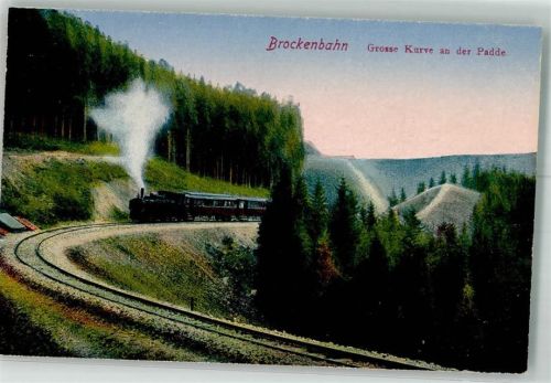 Brockenbahn Kurve an der Padde Verlag Lederbogen Nr. 204 Harzbahn