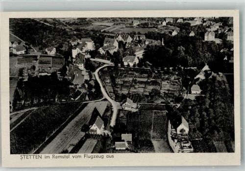 Stetten 1943 Fliegeraufnahme Strähle