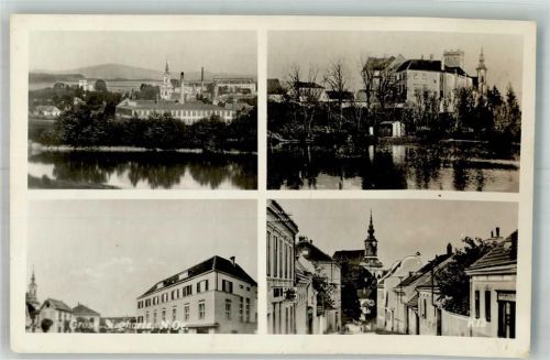 Groß-Siegharts 1952 Zensurstempel Schloss Kirche