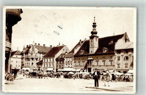 Maribor 1930 Marktszene