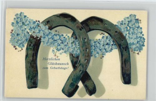 Serie 187 - Geburtstag Vergissmeinnicht - Litho 1906 AK