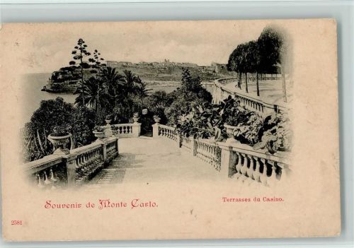 Monte Carlo - Terrasse du Casino 1906 AK