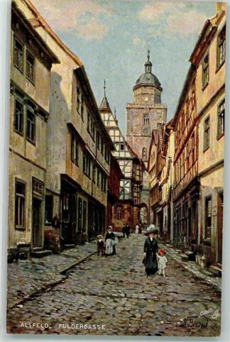 Alsfeld Fuldergasse sign. Oilette