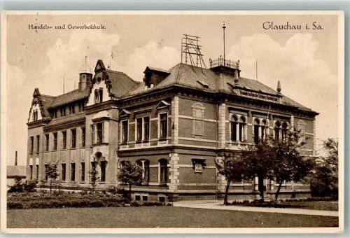 Glauchau 1933 Handels- und Gewerbeschule
