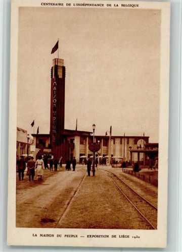 Exposition 1930 offiz. AK - La Maison du Peuple