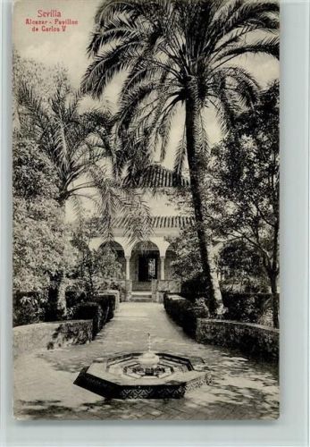 Sevilla 1913 Alcazar Pavillon Carlos V.