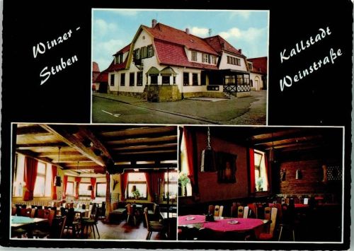 Kallstadt Winzer-Stuben Innenaufnahmen Gastraum 3-Bildaufnahme