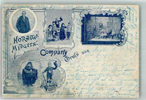 1899 Horwaths-Midgets-Company Bahnpost Köln-Saarbrücken Zug 208