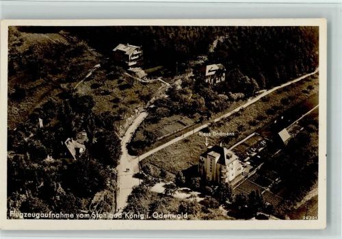 Bad König Luftaufnahme Hotel Pension Haus Bodmann