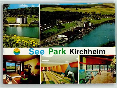 Kirchheim See-Park Seehotel Innenaufnahmen Hallenbad Kegelbahn Mehrfachaufnahme