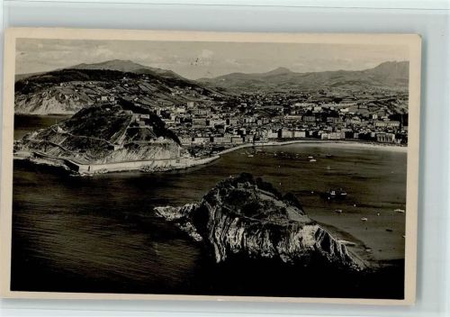San Sebastian Blick vom Berg Monte Igueldo