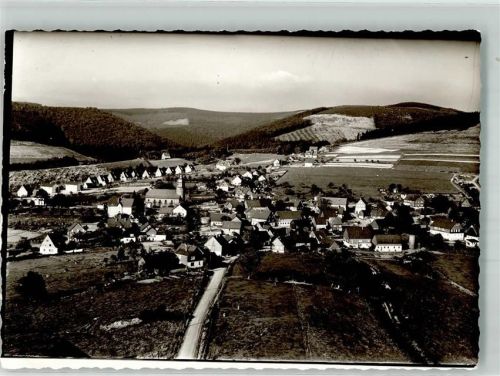 Harthausen Fliegeraufnahme Ort handschriftlich