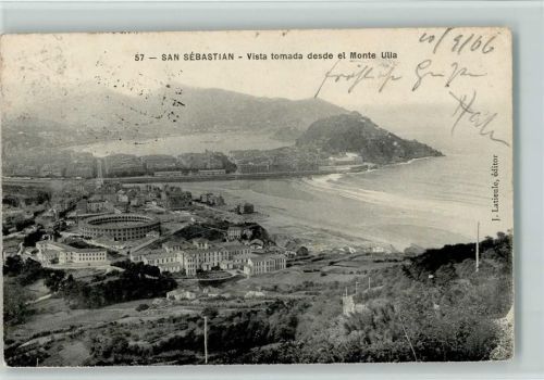 San Sebastian Gesamtansicht vom Berg Ulia aus gesehen