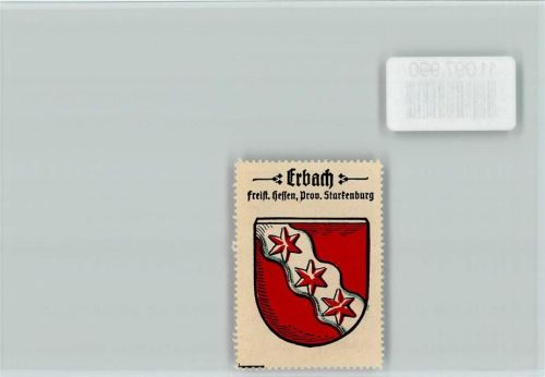 Erbach Vignette Wappen Kaffee Hag ca 1920-1940