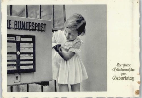 Geburtstag - ca 1960 AK