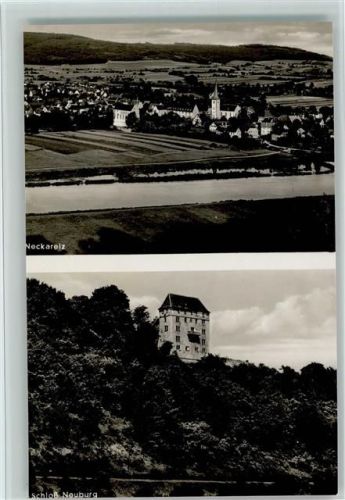 Neckarelz Gesamtansicht Schloß Neuburg 2-Bildaufnahme
