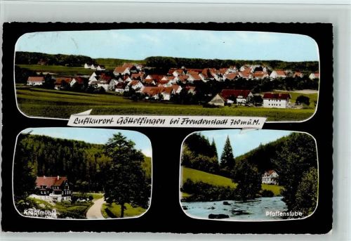 Göttelfingen Gesamtansicht Kropfmühle Pfaffenstube 3-Bildaufnahme