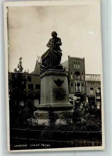 Zaandam 1931 Zar Peter Denkmal AK