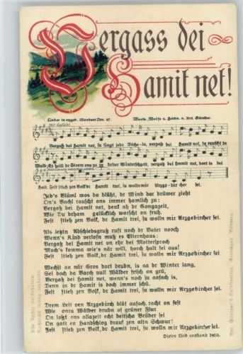 ergeb. Mundart Nr. 47 - Vergass dei Gamit net - Günthers Selbstverlag