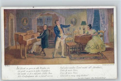 Bunte Reihe Nr. 68 - sign Broch "Das Dreimädelhaus - Liederkarte