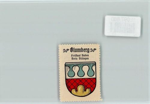Blumberg Vignette Wappen Kaffee Hag ca 1920-1940