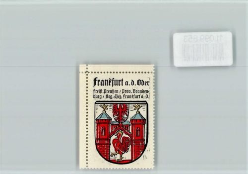 Frankfurt Vignette Wappen Kaffee Hag ca 1920-1940