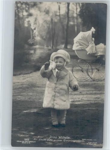 Prinz Wilhelm älteste Sohn im Pelzmantel des Kronprinzen - Nr. 1915 Liersch
