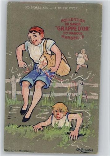 Savon Grappe d Ór - Les Sports XXIV - Künstler sign Ch. Beauvais