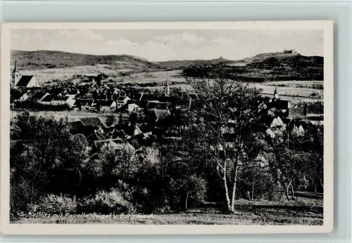 Scheßlitz Ortsansicht mit Kapelle Gügel und Burg Giech