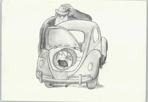 Aus der Serie "Spaß am VW" - Comic - Humor - Volkswagen 1984 AK