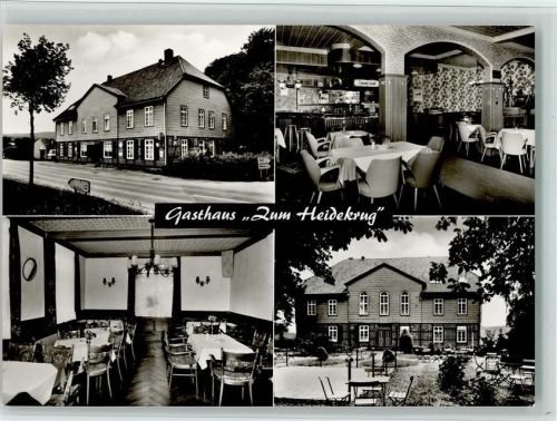 Heidekrug Gasthaus Zum Heidekrug Biergarten Innenaufnahmen Speisesaal Bar