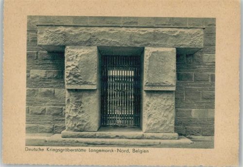 Das Tor - Langemarck Nord - Belgien Kriegsgräberfürsorge AK