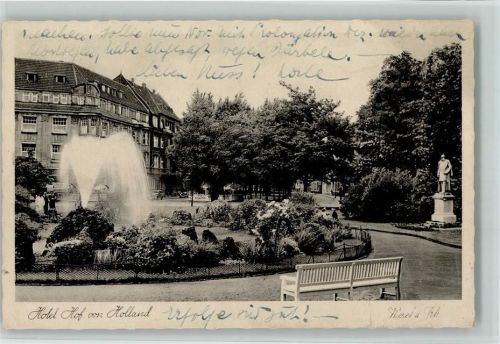Wesel Hotel Hof von Holland Springbrunnen