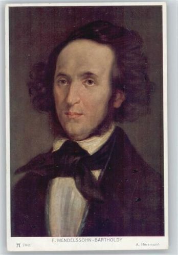 Mendelssohn - Ackermann Verlag Serie 705 AK Mendelssohn Bartholdy, F. Künstlerkarte