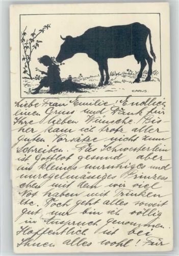 1913 Scherenschnitt Serie C. Nr. 62 Tierschutzverein AK